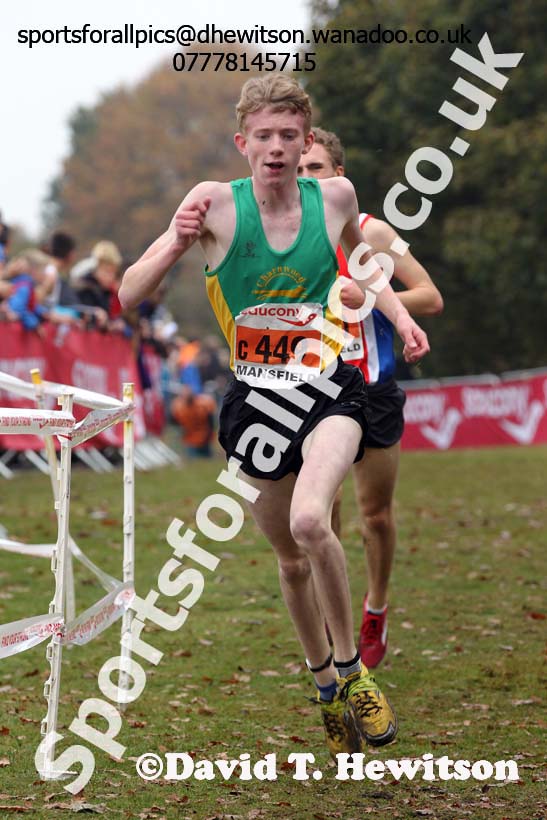 Men under-17s, National Cross Country Relays, Berry Park, Mansfield. Photo: David T. Hewitson/Sports for All Pics